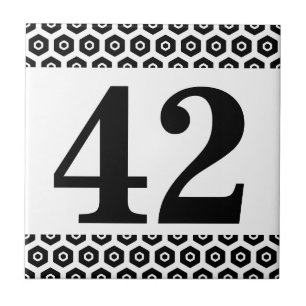 Number Tile hexagonal border