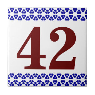 Number Tile octagonal border