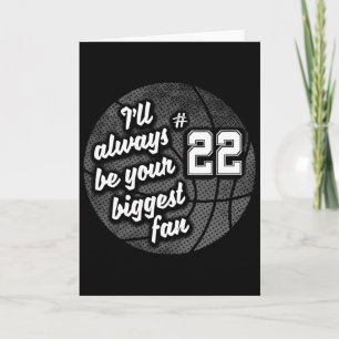 Number Twenty-two 22's Biggest Fan Bysketbyll Mum  Card