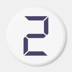 Number - Two - 2 Magnet