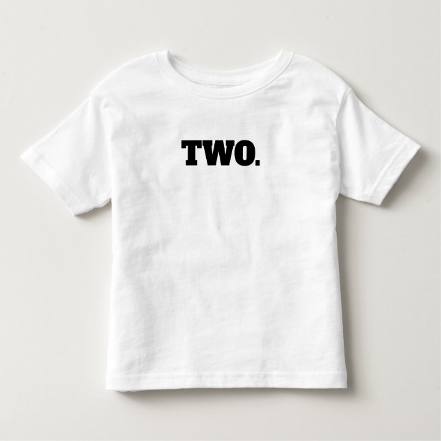 Number Two 2nd Birthday Toddler T-Shirt (Front)