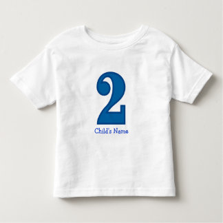 number two boy, Child's Name Toddler T-Shirt