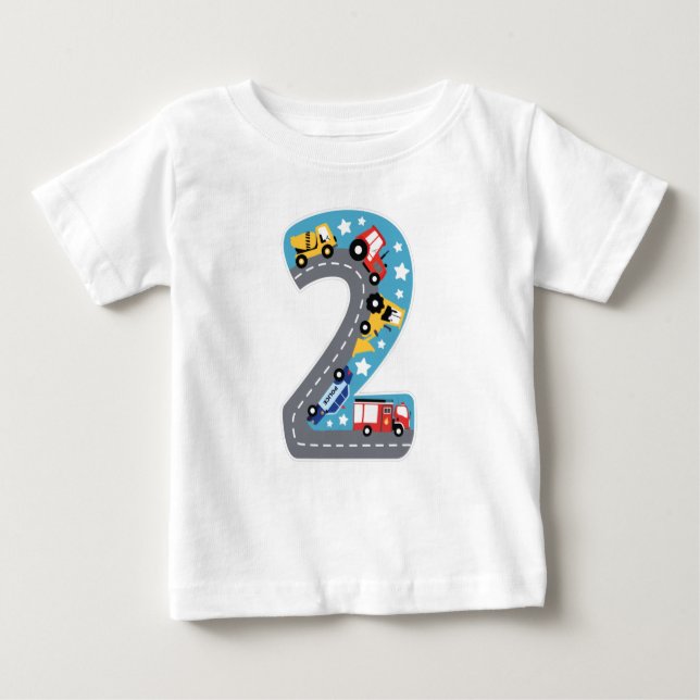 NUMBER TWO CHILD 2ND BIRTHDAY BABY T-Shirt (Front)