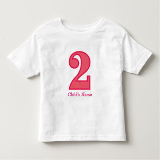 number two girl, Child's Name Toddler T-Shirt