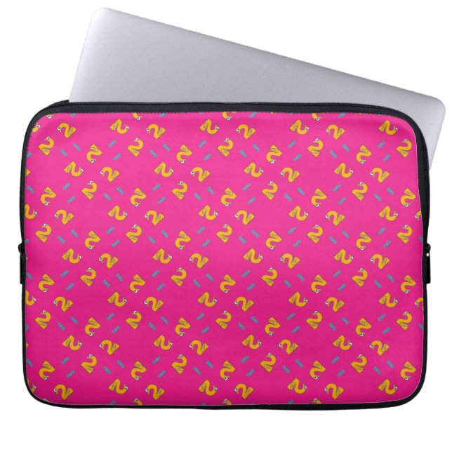Number two pink laptop sleeve (Front)
