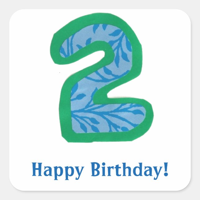 Number Two Stickers (Front)