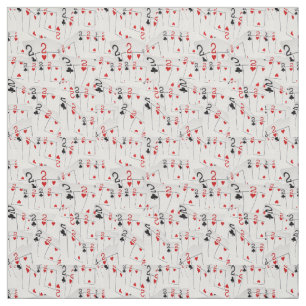 Number Twos In A Layered Pattern, Fabric