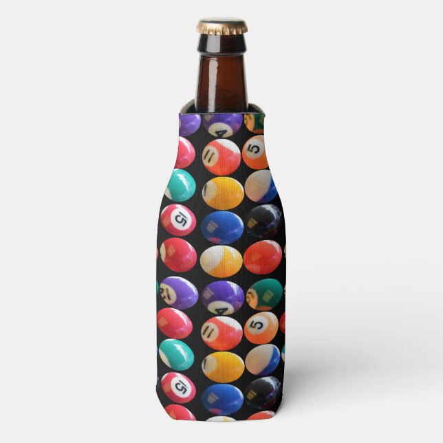 Numbered And Coloured Eightballs, Bottle Cooler (Bottle Front)
