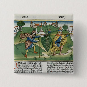 Numbers 13 23 The Grapes of Eschol, from the 'Nure 15 Cm Square Badge