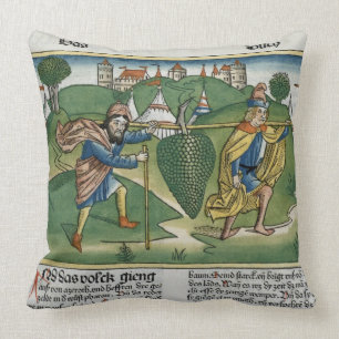Numbers 13 23 The Grapes of Eschol, from the 'Nure Cushion