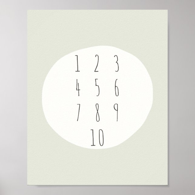 numbers 1-10. counting. Poster & Prints (Front)