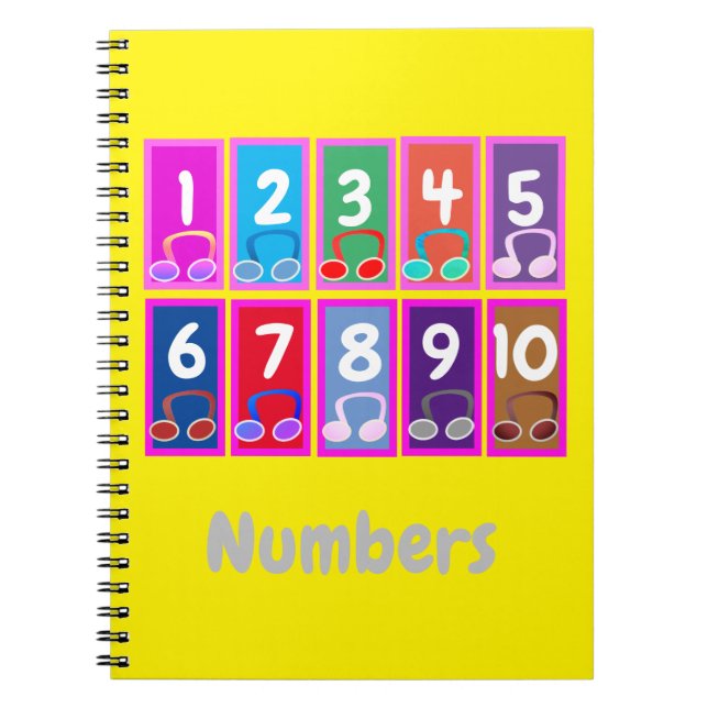 Numbers 1 to 10 Early Mathematics Notebook (Front)