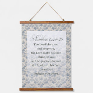 Numbers 6:24-26 Bible Verse Art Hanging Tapestry