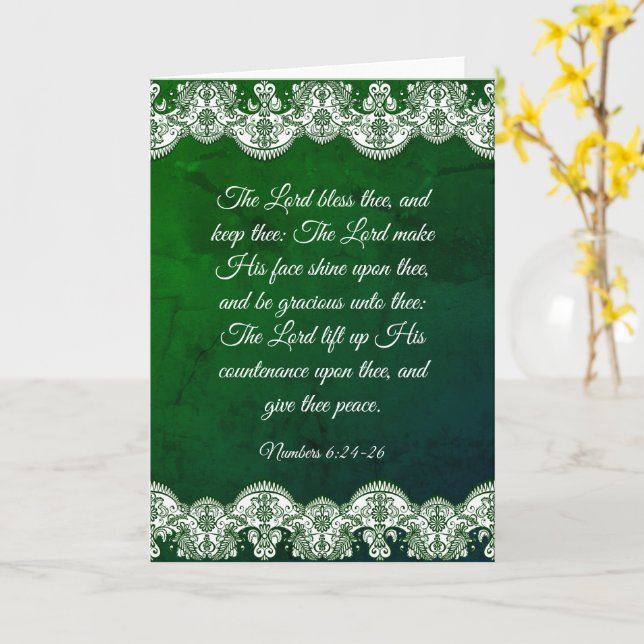 Numbers 6:24-26 card (Yellow Flower)