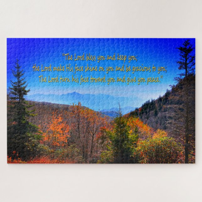 Numbers 6:24-26 jigsaw puzzle (Horizontal)