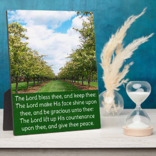 Numbers 6:24-26 plaque
