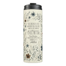 Numbers 6:24–26 Priestly Blessing Vintage Floral