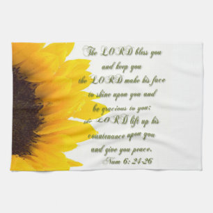 Numbers 6: 24-26 tea towel