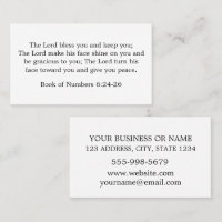 Numbers 6:24-26 The Lord Bless You and Keep You