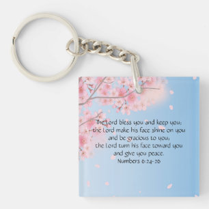 Numbers 6:24-26 The Lord Bless You and Keep You  Key Ring