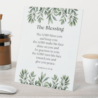 Numbers 6:24-26 The Lord Bless You and Keep You Pedestal Sign