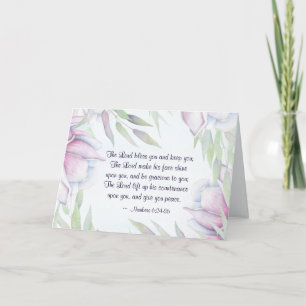 Numbers 6:24-26 The Lord Bless You, Bible Verse Card