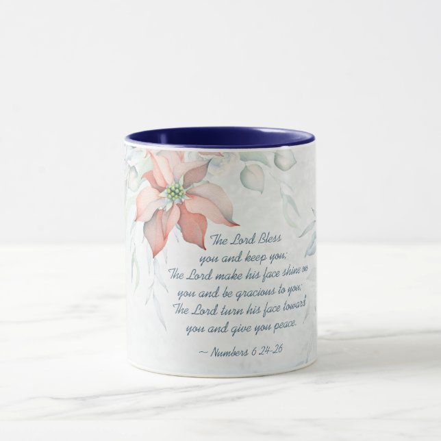 Numbers 6:24-26 The Lord Bless You Christmas Mug (Center)