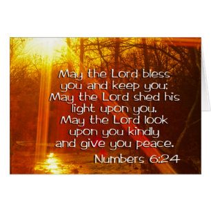 NUMBERS 6:24 BIBLE VERSE - MAY THE LORD BLESS YOU