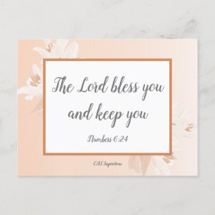 Numbers 6:24 Bible Verses About Blessings Card