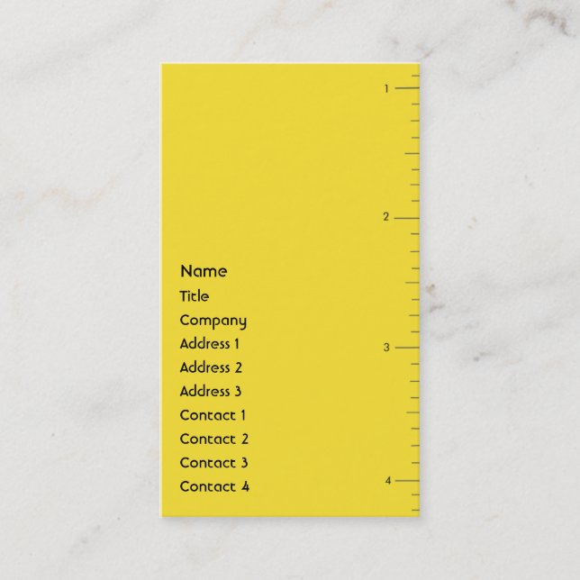 Numbers - Business Business Card (Front)
