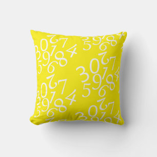 Numbers Maths Abstract Art Pattern Pillow Cushion