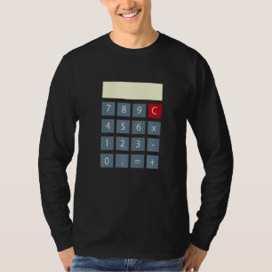Numbers maths day Calculator kids Numbers T-Shirt