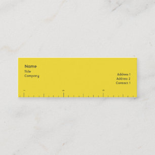 Numbers - Skinny Mini Business Card