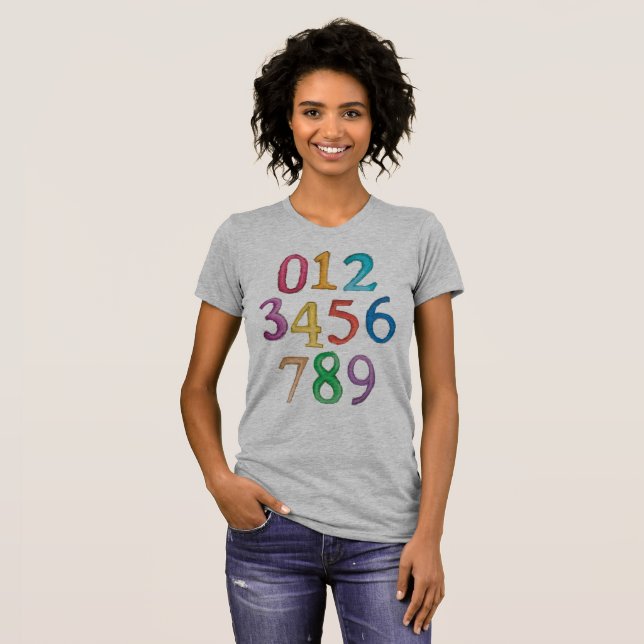 Numbers To Nine Womens T-Shirt (Front Full)