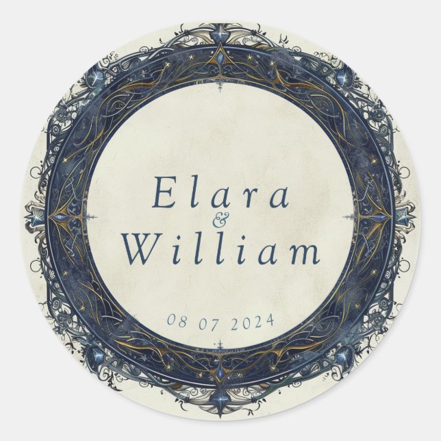 Numenorean Royal Wedding Classic Round Sticker (Front)