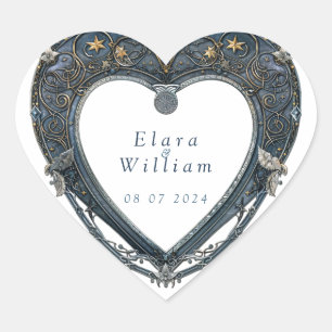 Numenorean Royal Wedding Heart Sticker