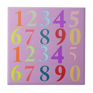Numerals Ceramic Tile