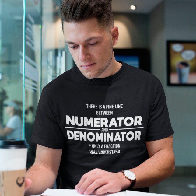 Numerator and Denominator By Science T-Shirt (Creator Uploaded)
