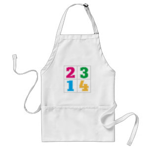 Numerical serie 1234 standard apron