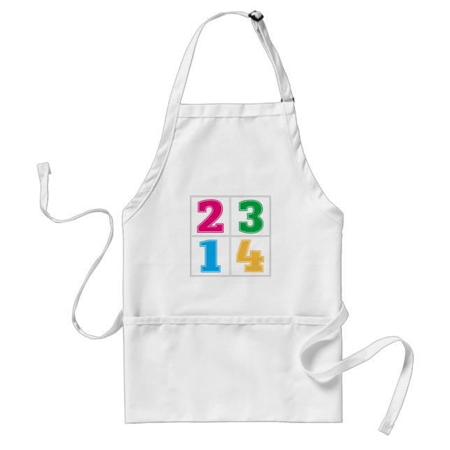 Numerical serie 1234 standard apron (Front)