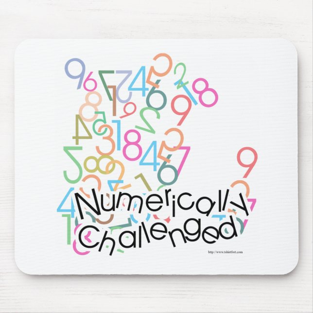 Numerically Challenged Mouse Pad (Front)