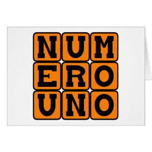 Numero Uno, Number One in Spanish