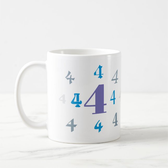 Numerology 4 Mug (Left)