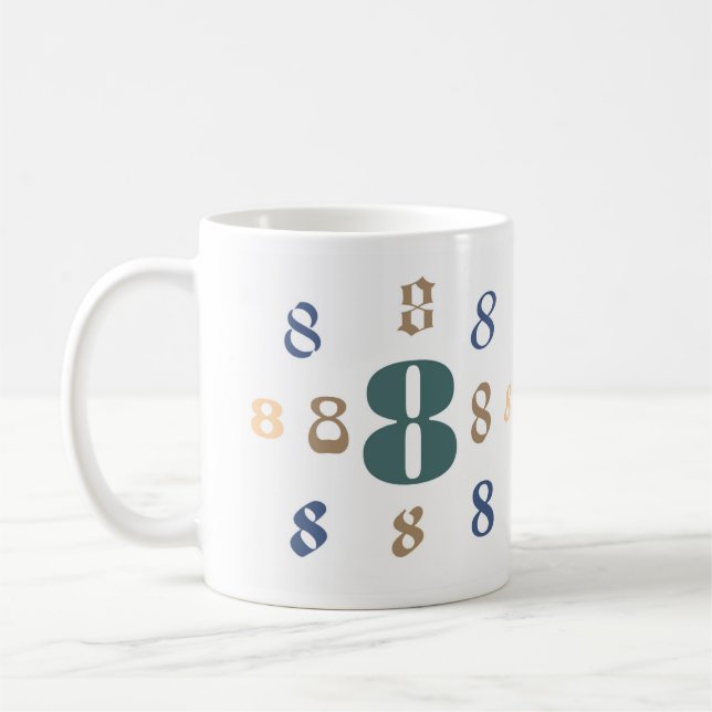 Numerology 8 Mug (Left)