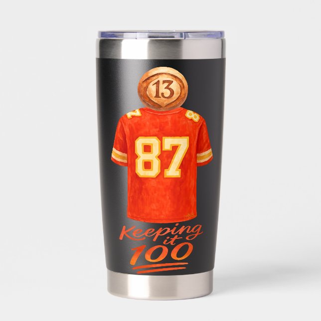 Numerology It Adds Up: Keeping It 100 Insulated Tumbler (Front)