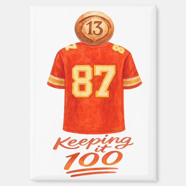 Numerology It Adds Up: Keeping It 100 Magnet (Front)