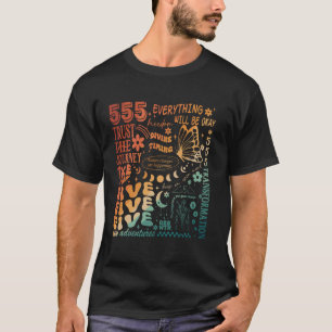 Numerology Personal Number Transformation 555 Ange T-Shirt