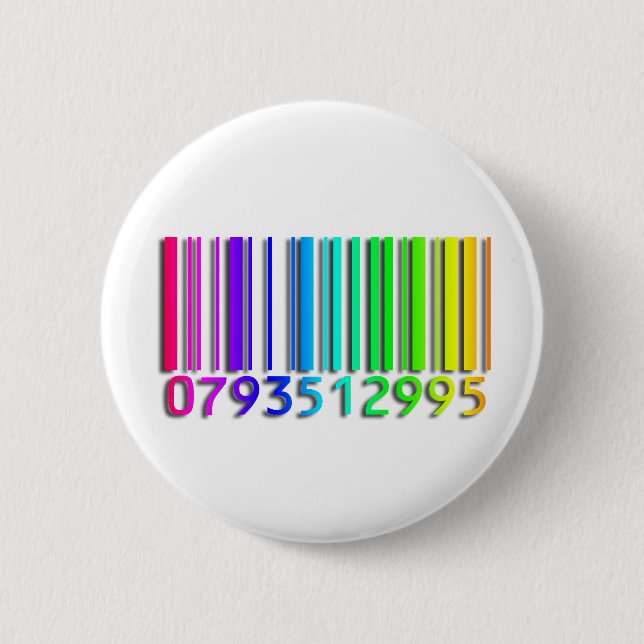 numeros01 6 cm round badge (Front)