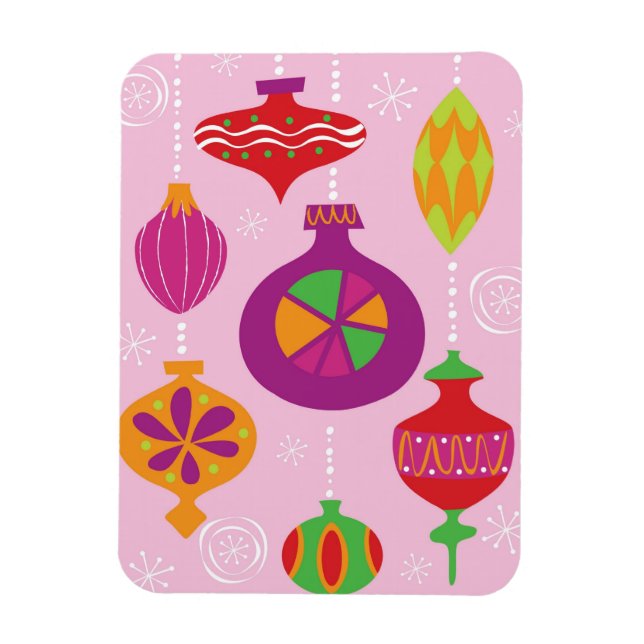 Numerous Christmas decoration illustrated in diffe Magnet (Vertical)