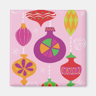 Numerous Christmas decoration illustrated in diffe Magnet